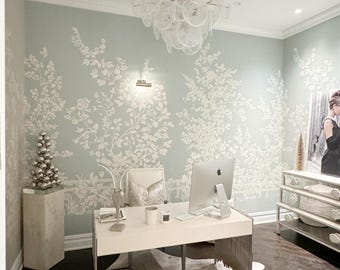 Designer Villa Garden Mural Wallpaper (Packaged as a set) (other colors available)