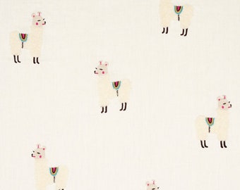 F. Schumacher Llama Embroidery Fabric (other colors available)