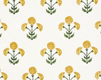 F. Schumacher Saranda Flower Embroidery Fabric (other colors available)