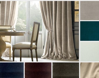 Luxurious Velvet Drapes Thermal Lined