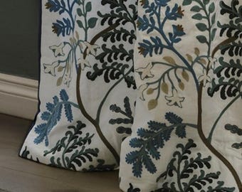 Designer Ellerdine Melrose Embroidered Drapes - Lined