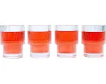 Beaumont Ripple Drinking Glasses - set of 4