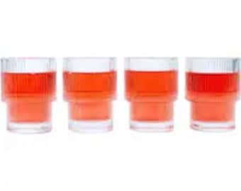 Beaumont Ripple Drinking Glasses - set of 4