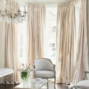 Silk Dupioni Drape with Thermal Lining - You pick the color and style