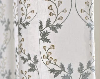 Custom Georgia Embroidered Sheer Curtains: You pick the fabric and style