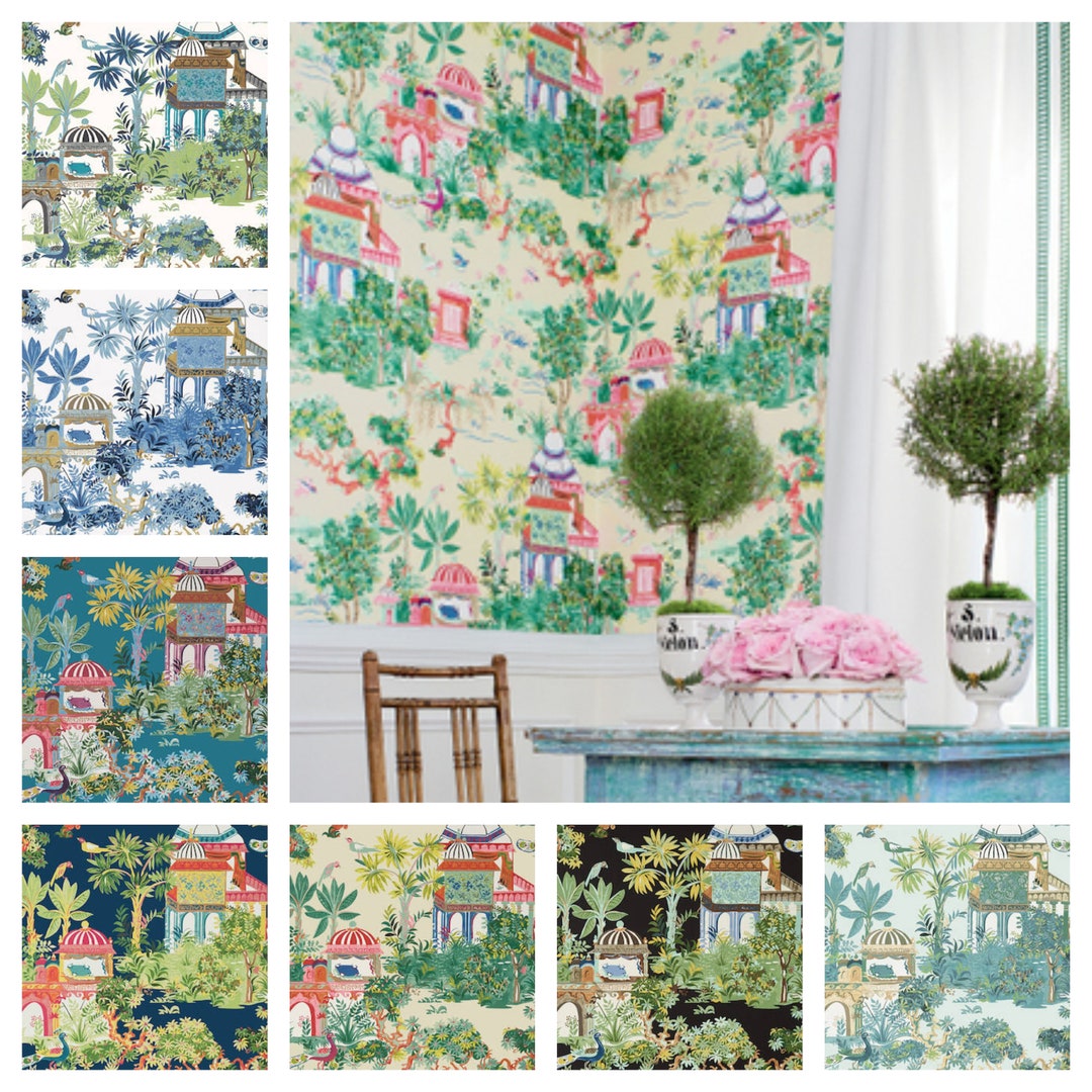 Thibaut Mystic Garden Wallpaper packaged in Double Rolls Etsy