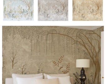 F Schumacher Bisou Mural Wallpaper (Packaged as a set) (other colors available)