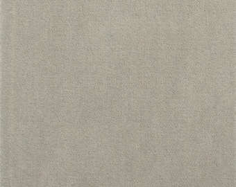Pearl Grey Cotton Velvet Fabric by the yard