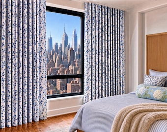 Custom Priano Belgian Linen Drapes: You pick the fabric and style - Lined