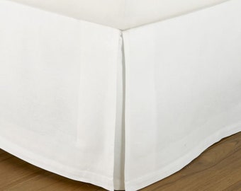 Custom Silk Dupioni Box Pleat Queen Bed Skirt
