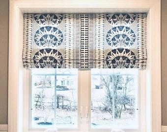 Custom Designer Thibaut Cairo Operable Roman Shade