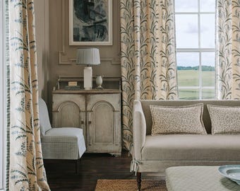Designer Melrose Embroidered Drapes - Lined