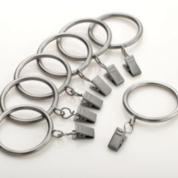 Designer Kirsch Metal Drapery Rings - you pick the finish