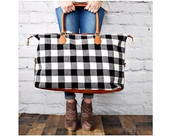 Classic Buffalo Plaid Weekender Bag