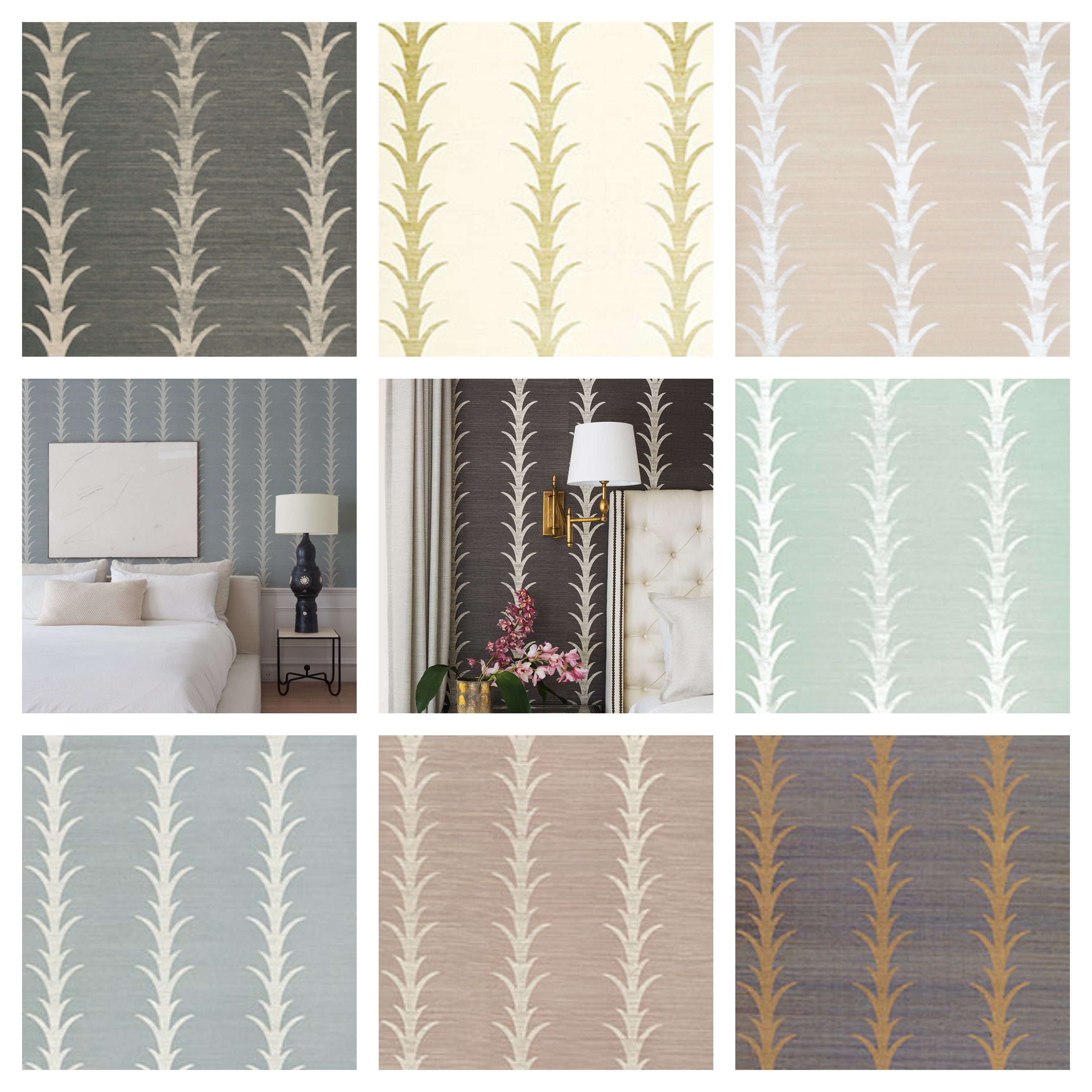 F. Schumacher Acanthus Sisal Wallpaper packaged in Double - Etsy F. Schumacher Acanthus Sisal Wallpaper packaged in Double - Etsy
