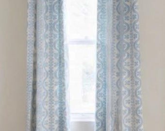 Custom Designer Sister Parish Dolly Drapes - Lined