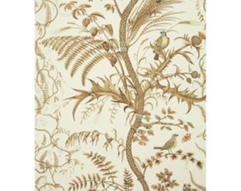 Brunschwig & Fils Bird and Thistle Wallpaper (Priced and sold by 11-yard rolls) (other colors available)