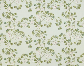 Linen Greenacre Leaves Fabric (other colors available) FREE SHIPPING