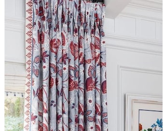 Custom Designer Thibaut Indienne Hazel Drapes You pick the fabric and style - Lined