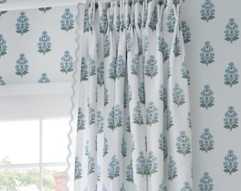 Custom Designer Audrey Drapes: You pick the fabric and style - Lined