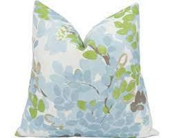 Designer Central Park Spa Blue Pillow Cover 26" x 26" - Ready to ship