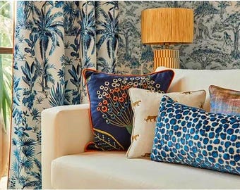 Custom Designer Clarke and Clarke Malindi Fabric (Other Colors available)