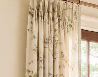 Custom Designer Virginia Drapes - Lined- Other colors available- Free Shipping