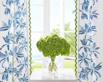 Custom Designer Mangrove Tree Drapes: You pick the fabric and style - Lined