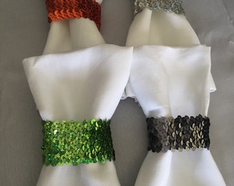 Emerald, Royal, or White Cloth Napkins - Other colors available