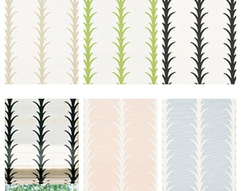 F. Schumacher Acanthus Stripe Fabric By The Yard (other colors available)