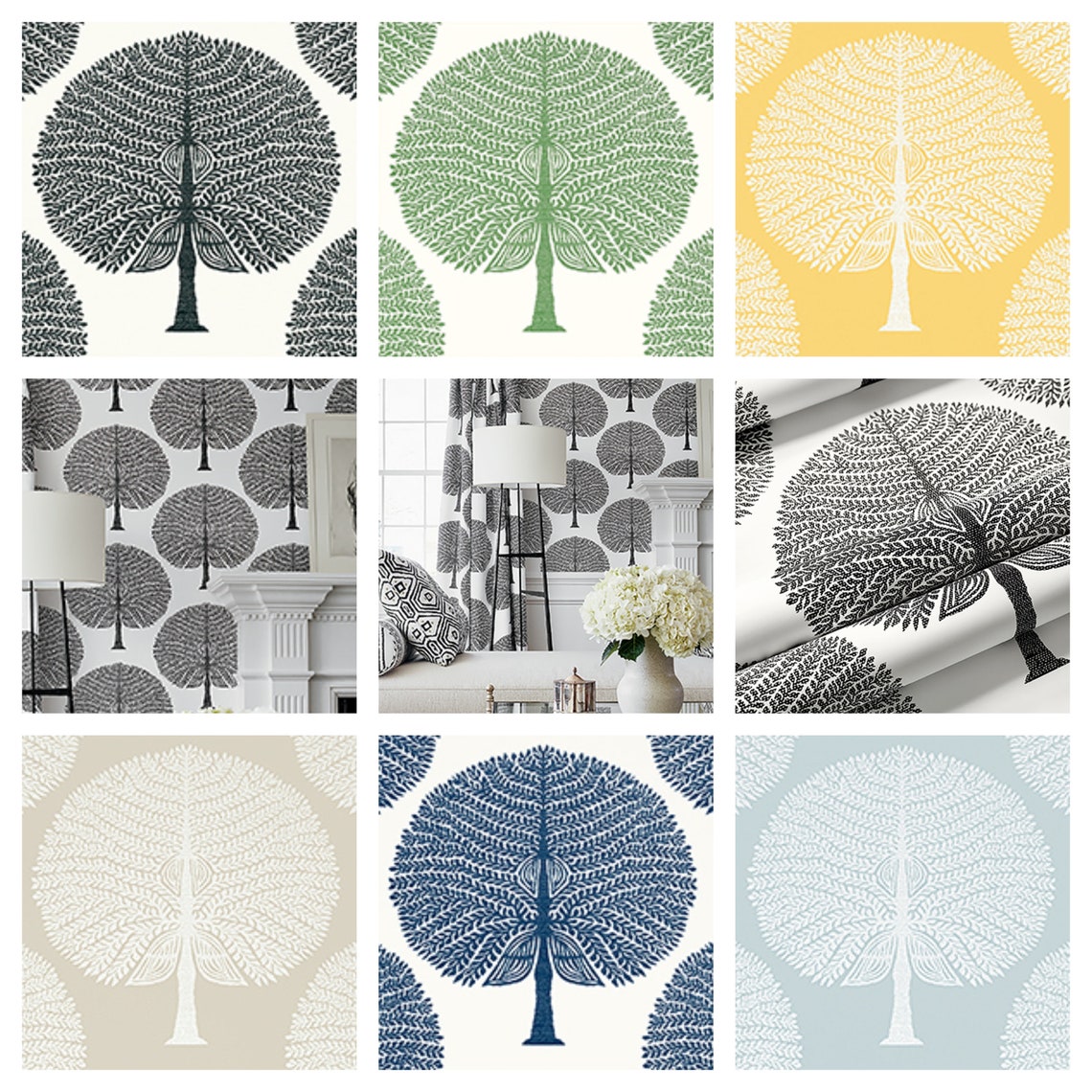 Designer Thibaut Mulberry Tree Wallpaper Packaged in double Etsy