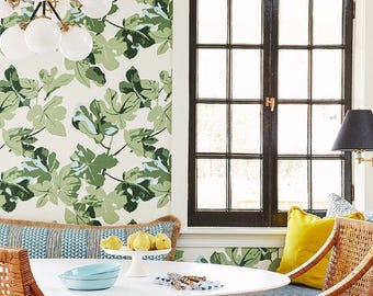 Peter Dunham Fig Leaf Wallpaper (Packaged in 10 yd double rolls) (other colors available) FREE SHIPPING
