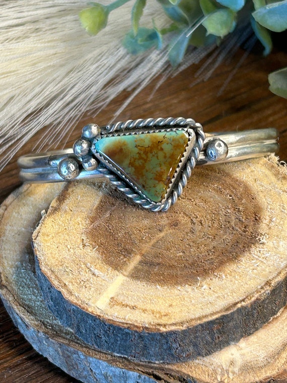 Tight Spider Matrix Vintage Navajo Turquoise Native American Jewelry Silver Leaves Bracelet Tight Spider Matrix Vintage Navajo Turquoise Native American Jewelry Silver Leaves Bracelet