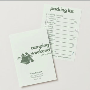 Packliste Vorlage