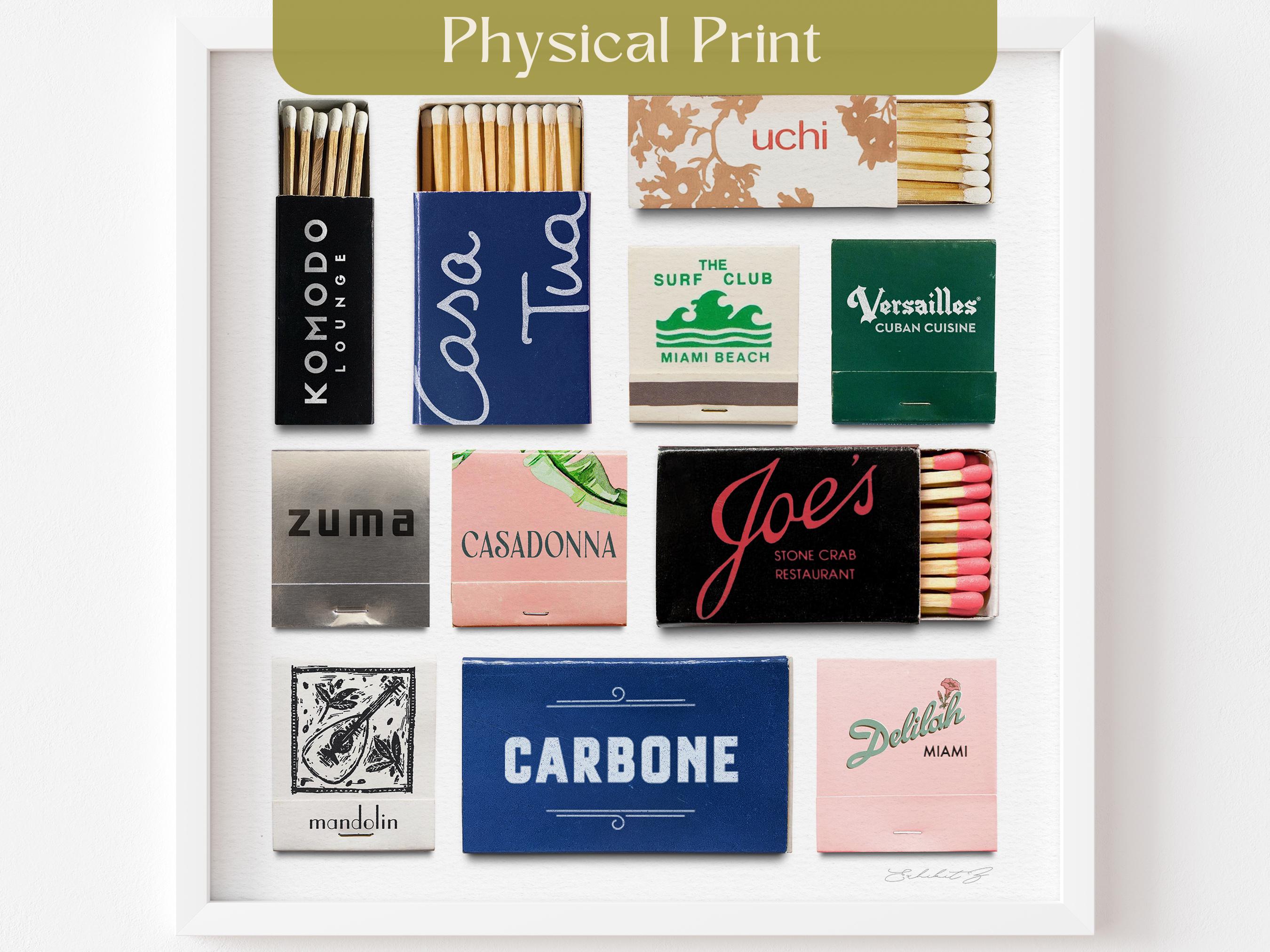 Miami Matchbox Fine Art Print, Miami Florida Art Poster, MIA