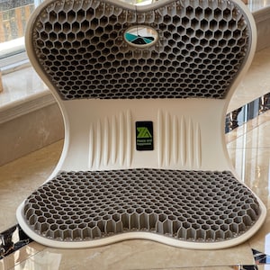 Ergonomic Polypropylene Office Chair Cushion with Honeycomb Design for Enhanced Comfort