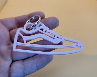 Vans Shoe Logo Keychain: Color Options, Skater Style Gift