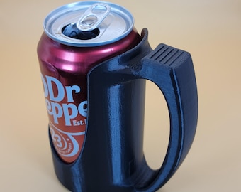 3D Printed Soda Can Holder with Handle Grip