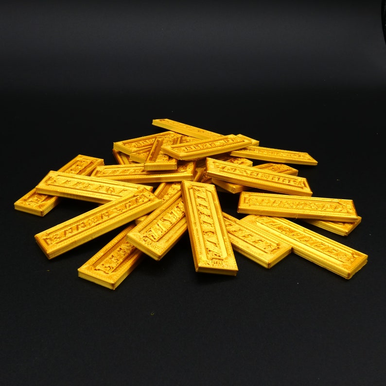 Latinum Slips Strips Bars and Bricks_gold Pressed Etsy
