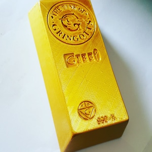 Gold Brick Wizard Gold .Stl  Digital Download