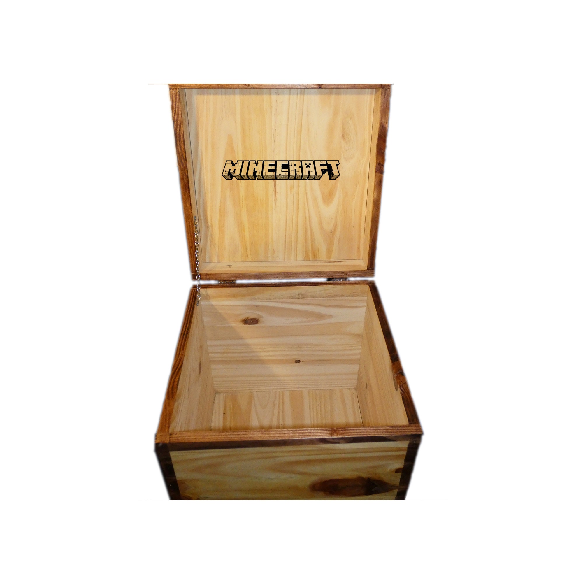 New Minecraft Inspired Trunk Solid Wood Furniture Etsy