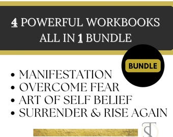 Manifestation Workbook Bundle: Self-Growth, Overcome Fear (Digital Download)