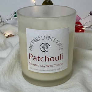 Patchouli Soy Wax Candle | Earthy | Bohemian | Aromatic | Grounding | Patchouli | Eco-Friendly | Warm and Calming | Handcrafted | 7 oz