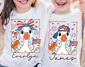USA Coquette Mama PNG, Faux Vintage Patriotic Goose, 4th of July Sublimation, American Mom Shirt Design Kid Independence Day Shirt