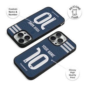 Real Madrid 2025-2026 Authentic Kit Personalized Phone Case | Custom Name & Number iPhone, Samsung Silicone Cover Designs | Gift for Fans