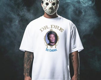 Dr. Dre The Chronic Black / White T-Shirt – Hip-Hop Streetwear | Regular & Oversized Unisex Fit Snoop Dogg, Makaveli, Rap Wear