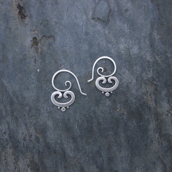 Sterling Silver Swirl Hook Earrings – Lightweight Everyday Jewelry