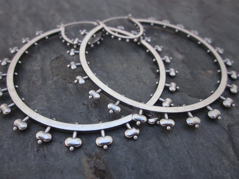 Belle Hoops - Silver main image 1