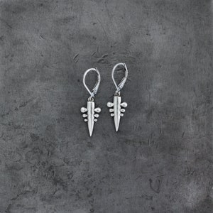 3 Pin Spike Earrings