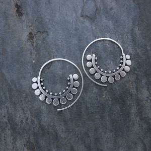 Sunflower Spiral Hoops image 1